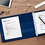 Staples Heavy-Duty 1.5-Inch D-Ring View Binder, Reinforced Spine, Holds Up to 350 Sheets, Blue, for Office & School~#|#~s1215662_sc7