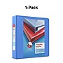 Staples Heavy Duty 2" 3-Ring View Binder, D-Ring, Periwinkle (ST56291-CC)~#|#~s1215671_sc7
