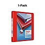 Staples Heavy Duty 1" 3-Ring View Binder, D-Ring, Red (ST56295-CC)~#|#~s1215755_sc7