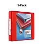 Staples Heavy-Duty 2-Inch D-Ring View Binder, Reinforced Spine, Holds Up to 450 Sheets, Red, for Office & School~#|#~s1215766_sc7