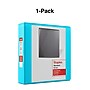 Staples 2" 3-Ring View Binder, D-Ring, Teal (ST55426)~#|#~s1216191_sc7