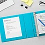Staples 2" 3-Ring View Binder, D-Ring, Teal (ST55426)~#|#~s1216568_sc7