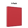 Staples 1 1/2" 3-Ring Non-View Binder, Red (ST26583-CC)~#|#~s1216702_sc7