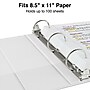Staples 1/2" 3-Ring View Binders, White, 12/Pack (23740/21682)~#|#~s1216739_sc7