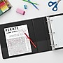 Staples 1 1/2" 3-Ring View Binders, Black, 12/Pack (23727/21687)~#|#~s1216806_sc7