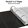 Staples 1 1/2" 3-Ring View Binders, Black, 12/Pack (23727/21687)~#|#~s1216815_sc7
