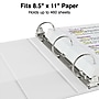 Staples 3" 3-Ring View Binders, White, 6/Pack (23743/21691)~#|#~s1216826_sc7