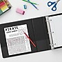 Staples Simply Economy 0.5-Inch Round Ring View Binder, Holds Up to 100 Sheets, Black, Lightweight Binder for Office & School~#|#~s1216846_sc7