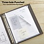 Staples Poly Zipper Pouch, 3-Hole Punched, Clear (ST26190-CC)~#|#~s1216935_sc7