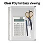 Staples Poly Zipper Pouch, 3-Hole Punched, Clear (ST26190-CC)~#|#~s1216946_sc7