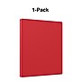 Staples 1/2" 3-Ring Non-View Binder, Red (ST26852-CC)~#|#~s1216958_sc7