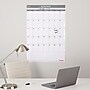Staples 24" x 36" Monthly Dry-Erase Wall Calendar, Reversible, White/Gray (ST60365-22)~#|#~s1217411_sc7