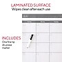 Staples 24" x 36" Monthly Dry-Erase Wall Calendar, Reversible, White/Gray (ST60365-22)~#|#~s1217445_sc7