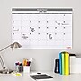 Staples 24" x 36" Monthly Dry-Erase Wall Calendar, Reversible, White/Gray (ST60365-22)~#|#~s1217448_sc7