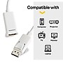 NXT Technologies 0.5' DisplayPort/HDMI Audio/Video Adapter, White (NX60396)~#|#~s1217569_sc7