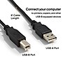 NXT Technologies™ 6' USB B to USB A Printer Cable, Male to Male, Black (NX29749)~#|#~s1217771_sc7