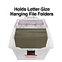 Staples File Box File Portable Tote, Letter Size, Clear (140165/111112)~#|#~s1219635_sc7