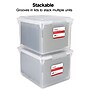 Staples Store & Slide Plastic File Box Latching, Letter/Legal Size, Clear (140167/139997)~#|#~s1219637_sc7