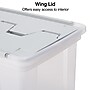 Staples Wing Lid File Totes, Letter Size, Clear (140166/139585)~#|#~s1219642_sc7