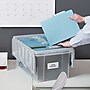 Staples Wing Lid File Totes, Letter Size, Clear (140166/139585)~#|#~s1219650_sc7