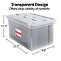 Staples Wing Lid File Totes, Letter Size, Clear (140166/139585)~#|#~s1219651_sc7