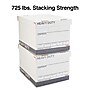 Staples Heavy Duty File Box, Lift Off Lid, Letter/Legal, White/Gray, 12/Carton (TR59219)~#|#~s1219657_sc7