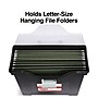 TRU RED™ Slim Portable File Tote, Letter Size, Black, 5/Carton (TR58297CT)~#|#~s1219659_sc7