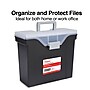 TRU RED™ Slim Portable File Tote, Letter Size, Black, 5/Carton (TR58297CT)~#|#~s1219660_sc7