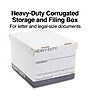 Staples Heavy Duty File Box, Lift Off Lid, Letter/Legal, White/Gray, 12/Carton (TR59219)~#|#~s1219666_sc7