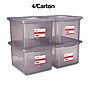 Staples Weather-Resistant File Box, Letter/Legal Size, Frost Gray, 4/Carton (TR57623CT)~#|#~s1219673_sc7