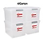 TRU RED™ Store & Slide Weather-Resistant File Box, Letter/Legal, Clear, 4/Carton (TR57621CT)~#|#~s1219686_sc7
