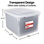 TRU RED™ Store & Slide Weather-Resistant File Box, Letter/Legal, Clear, 4/Carton (TR57621CT)~#|#~s1219692_sc7