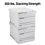 Staples Corrugated File Box Lift Off Lid, Letter/Legal Size, White/Black, 20/Pack (3325010/3325007)~#|#~s1219716_sc7