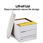 Staples Corrugated File Box Lift Off Lid, Letter/Legal Size, White/Black, 20/Pack (3325010/3325007)~#|#~s1219722_sc7
