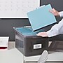 Staples Weather-Resistant File Box, Letter/Legal Size, Frost Gray, 4/Carton (TR57623CT)~#|#~s1219726_sc7