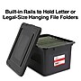 TRU RED™ Weather-Resistant File Box, Letter/Legal, Black, 4/Carton (TR57619CT)~#|#~s1219744_sc7