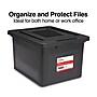TRU RED™ Weather-Resistant File Box, Letter/Legal, Black, 4/Carton (TR57619CT)~#|#~s1219745_sc7