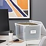 TRU RED™ Store & Slide Weather-Resistant File Box, Letter/Legal, Clear, 4/Carton (TR57621CT)~#|#~s1219747_sc7