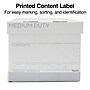 Staples Medium Duty 60% Recycled EZ Fold Corrugated File Box Lift Off Lid, Letter Size, White/Gray, 12/Carton (2489403)~#|#~s1219749_sc7
