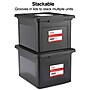 TRU RED™ Weather-Resistant File Box, Letter/Legal, Black, 4/Carton (TR57619CT)~#|#~s1219753_sc7