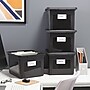 TRU RED™ Weather-Resistant File Box, Letter/Legal, Black, 4/Carton (TR57619CT)~#|#~s1219762_sc7