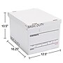 Staples Corrugated File Box Lift Off Lid, Letter/Legal Size, White/Black, 20/Pack (3325010/3325007)~#|#~s1219765_sc7