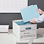 Staples Corrugated File Box Lift Off Lid, Letter/Legal Size, White/Black, 20/Pack (3325010/3325007)~#|#~s1219766_sc7