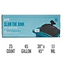 Perk™ 45 Gallon Kitchen Industrial Trash Bag, 45" x 38", Low Density, 1.1 mil, Black, 25 Bags/Box (PK56748)~#|#~s1219859_sc7