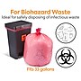 Coastwide Professional™ 30-33 Gallon Biohazard Bags, Low Density, 1.3 Mil, Red, 150 Bags/Box (CW57395)~#|#~s1219871_sc7