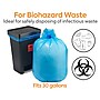 Coastwide Professional™ 30 Gallon Biohazard Bags, Low Density, 1.3 Mil, Blue, 200 Bags/Box (CW57396)~#|#~s1219905_sc7