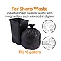 Coastwide Professional™ 12-16 Gallon Trash Bag, 24" x 31", Low Density, 1 mil, Black, 250 Bags/Box (CW21760)~#|#~s1219922_sc7