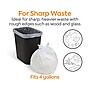 Coastwide Professional™ 4 Gallon Trash Bag, 17" x 17", Low Density, 0.35 mil, Clear, 1000 Bags/Box (CW22236)~#|#~s1219935_sc7