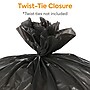Coastwide Professional™ 12-16 Gallon Trash Bag, 24" x 31", Low Density, 1 mil, Black, 250 Bags/Box (CW21760)~#|#~s1219964_sc7