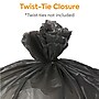 Coastwide Professional™ AccuFit 44 Gallon Trash Bag, 37" x 50", Low Density, 1.3 mil, Black, 100 Bags/Box (CW22752)~#|#~s1220010_sc7